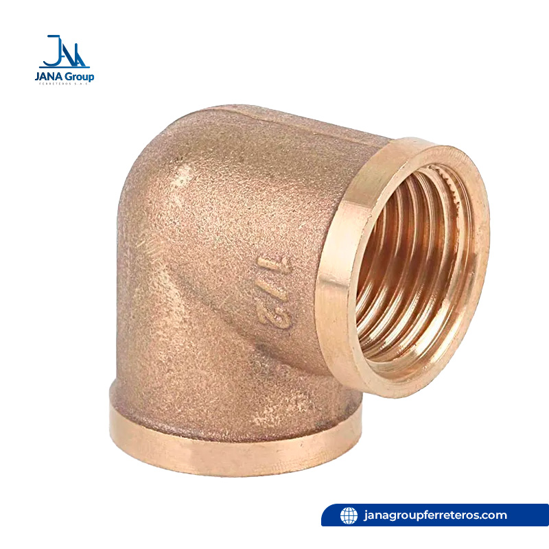 Codo 90° de Bronce